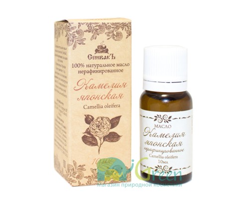 Масло Камелии японской (Цубаки) нерафинированное, 10 мл